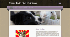 Desktop Screenshot of bordercollieclubaz.com